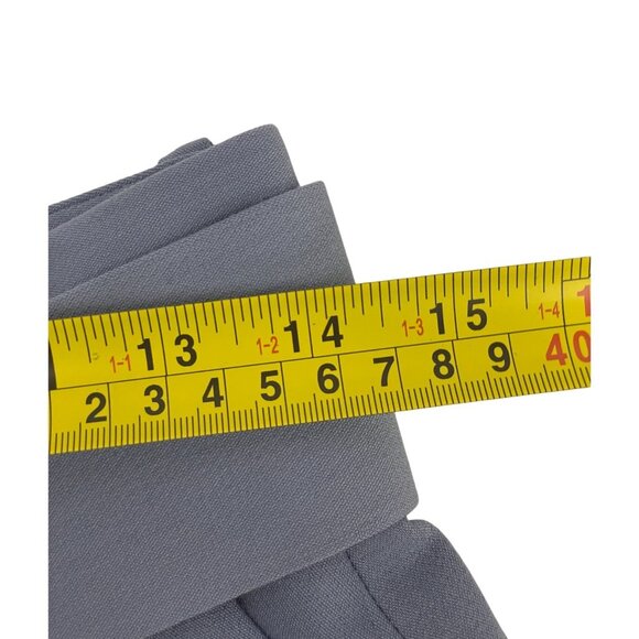 Zara Womens Pants Medium M Blue High Waisted Pleated Belted Trouser 8845/940 NWT - Picture 9 of 11